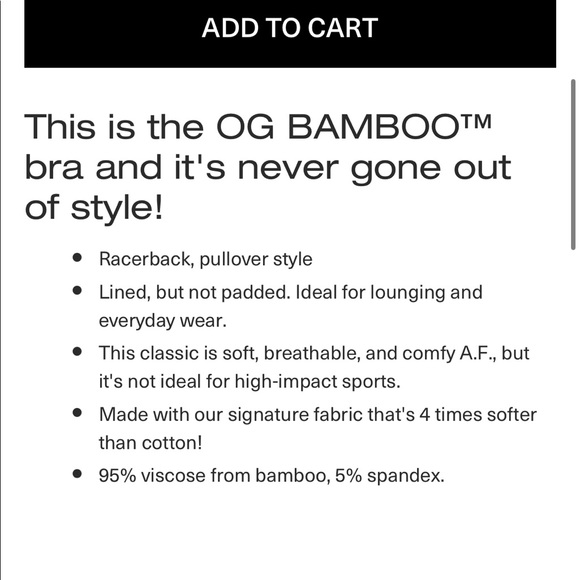 Bamboo Sport Bra - Picture 3 of 6